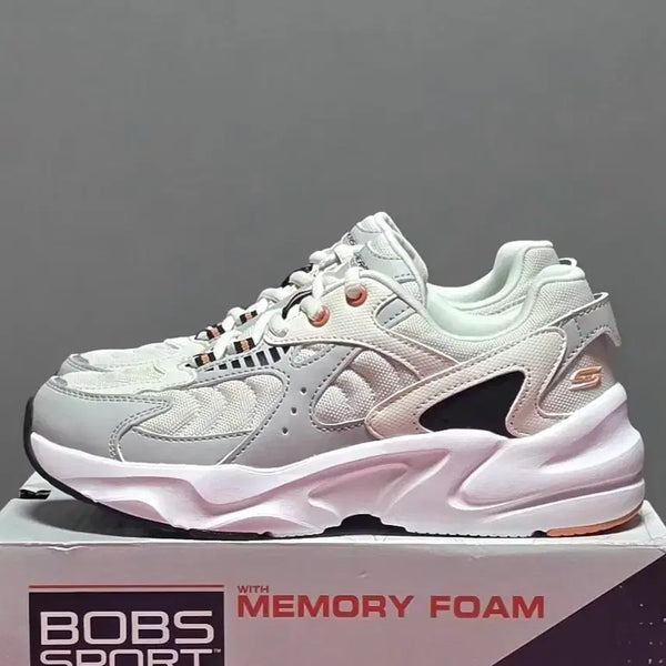[BUNJANG] Skechers Memory Foam Athletic Shoes White & Gray 230 / 스케쳐스 메모리폼 운동화 230 [새상품