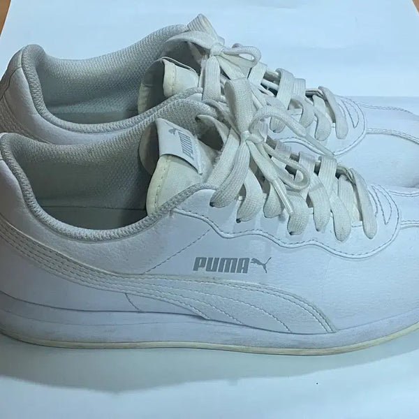 [BUNJANG] Puma White Sneakers 255 / 푸마 화이트 운동화 255. 무료배송