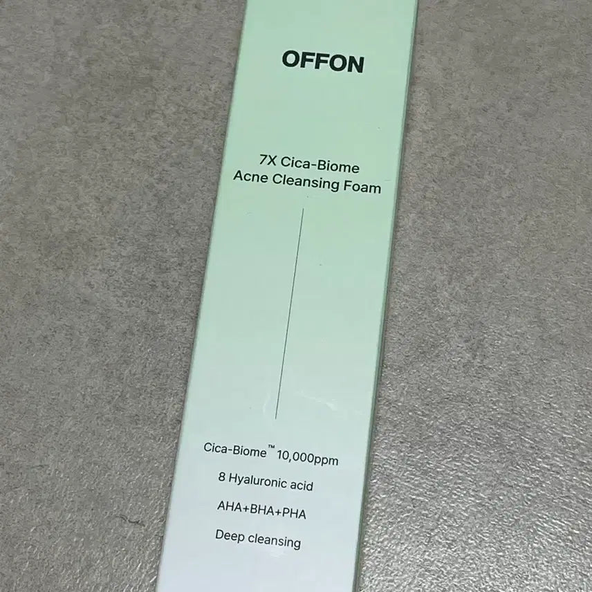 [BUNJANG] Offon 7x Cica Biome pH-Balanced Cleansing Foam 120ml / 오프온 7x 시카 바이옴 약산성 클렌징폼 120ml