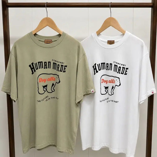 [BUNJANG] Human Made Graphic T-Shirt / 휴먼메이드 반팔티 카키 / 화이트. S~2xl