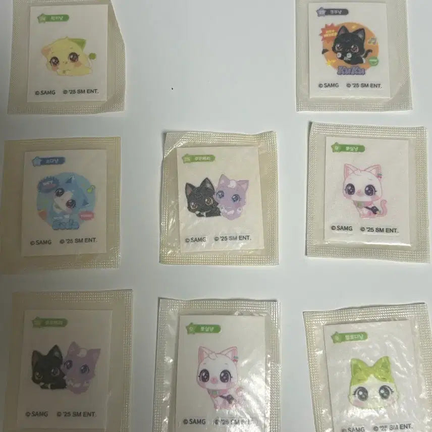 [BUNJANG] Wish Jelly Wish Cat Ttibu Ttibu Seal Bundle / 위시젤리 위시캣 띠부띠부실