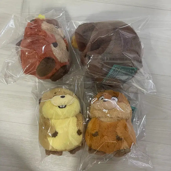 [BUNJANG] Disney Pixar Turning Red Character Plush Keychains Set of 4 / (4종세트) 디즈니 픽사 호퍼스 죠지 킹 엘렌베어 메이블 로프 인형 키링