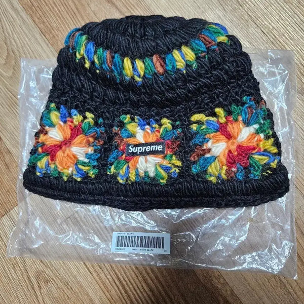 [BUNJANG] Supreme Crochet Beanie Black 25SS / 슈프림 크로셰 비니 블랙 - 25SS