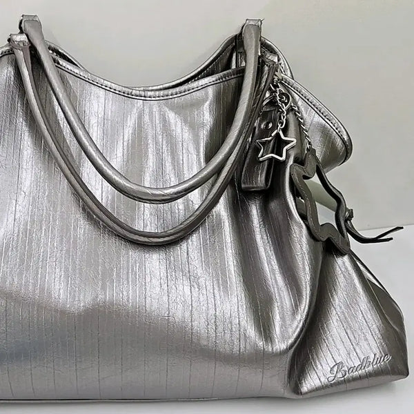 [BUNJANG] Bad Blue Silver Shoulder Bag / 배드블루 실버 숄더백