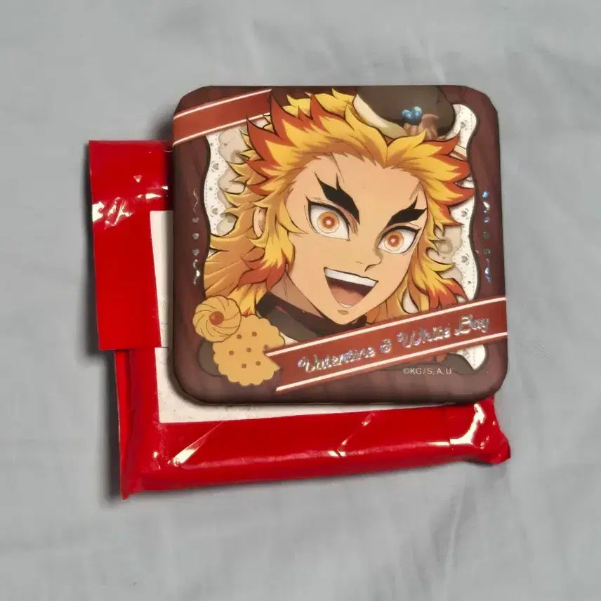 [BUNJANG] Demon Slayer: Kimetsu no Yaiba Rengoku Valentine's Day Can Badge / 귀칼 귀멸의 칼날 렌고쿠 발렌타인 캔뱃지