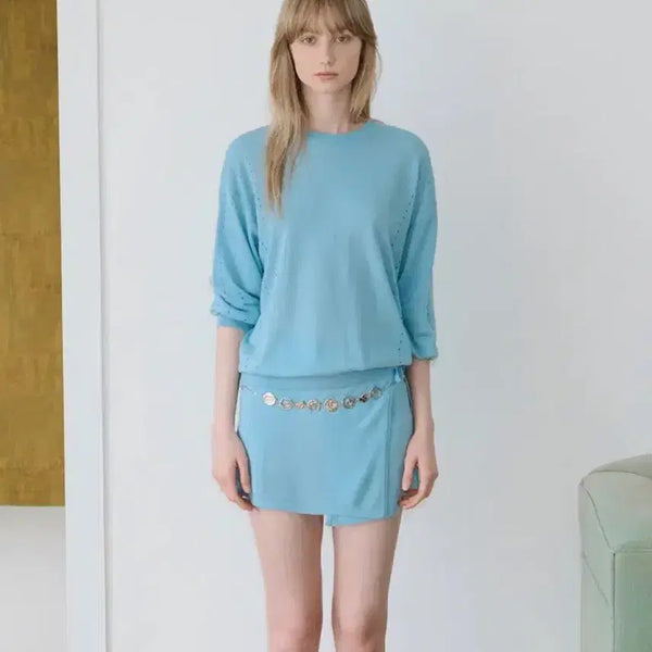 [BUNJANG] Sinoon Sheer Layered Skirt - Soft Blue / (새상품) 시눈 시어 레이어드 스커트 - 소프트 블루