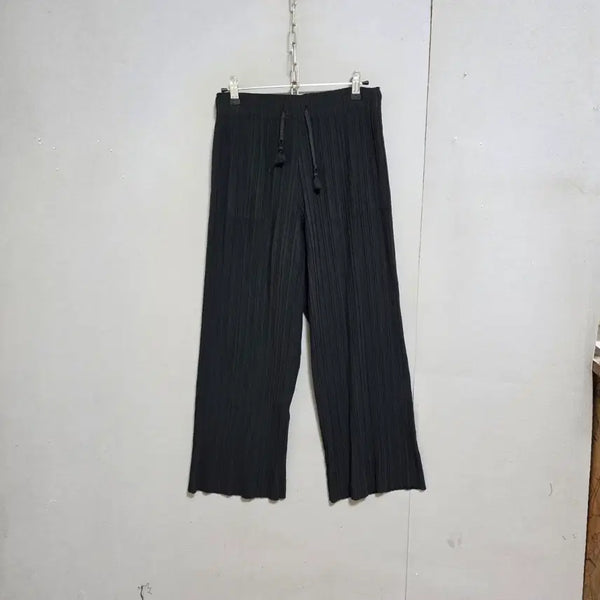 [BUNJANG] SJ Wan Wan Black Pleated Pants - Size S / SJ와니 손정완 블랙 플리츠 바지 S  n7805