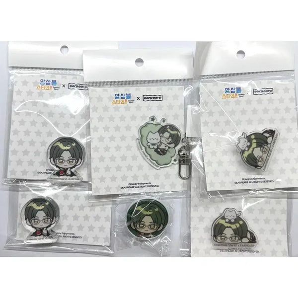 [BUNJANG] Ensemble Stars! Afff CoTto Keyring Acrylic Clip Grip Tok Hasumi Keito Bundle Set / 앙스타 어프어프 코롯토 키링 아크릴 집게 특전 그립톡 하스미 케이토