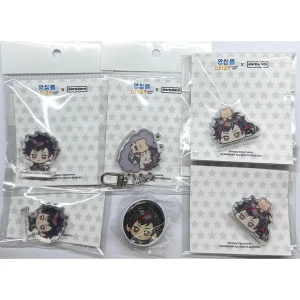 [BUNJANG] Ensemble Stars! Afford Afford Korotto Keyring Acrylic Clip Grip Tok Nagumo Tetora Bundle Set / 앙스타 어프어프 코롯토 키링 아크릴 집게 특전 그립톡 나구모 테토라
