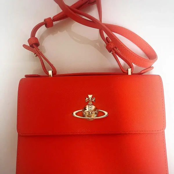 [BUNJANG] Vivienne Westwood Orange Crossbody Bag / 비비안웨스트우드 오렌지 크로스백