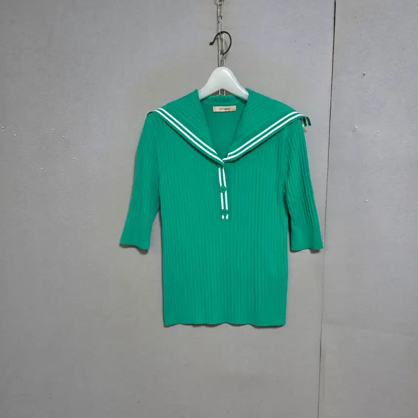 [BUNJANG] CC Collect Summer Knit - Green, Free Size / CC컬렉트 세라카라 여름 니트 F  n7807