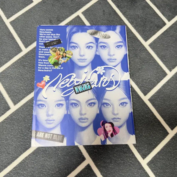 [BUNJANG] NewJeans Signed Album Attention 1st Album 5 Members Fan Sign / 뉴진스 싸인앨범 사인 블루북 어텐션 1집 5명 팬싸