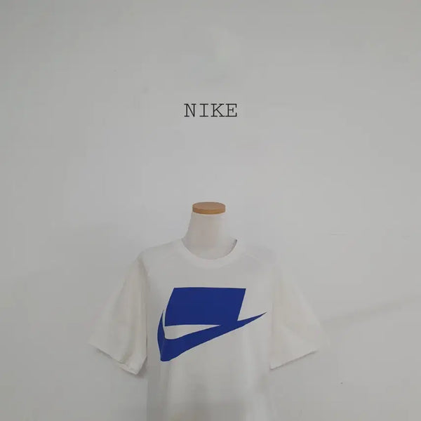 [BUNJANG] Nike White Big Logo Short Sleeve T-Shirt (Size L) / 세일)No.26070815 나이키 반팔 티셔츠 흰색