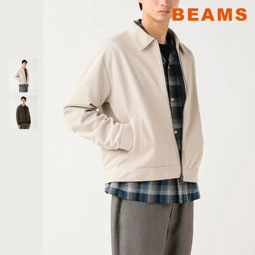 [BUNJANG] BEAMS HEART Quick-Dry Kanoko Blouson Jacket / 빔즈 하트 속건 카노코 블루종 자켓 26SS