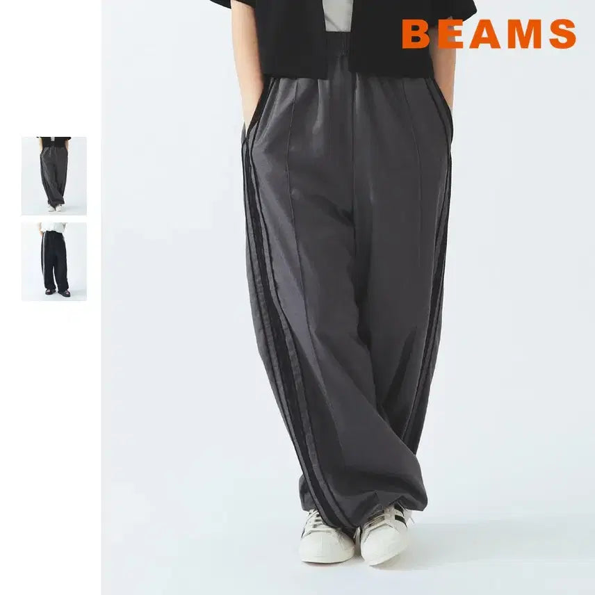 [BUNJANG] Ray BEAMS Lace Line Track Pants / 빔즈 레이 레이스 라인 트랙 팬츠