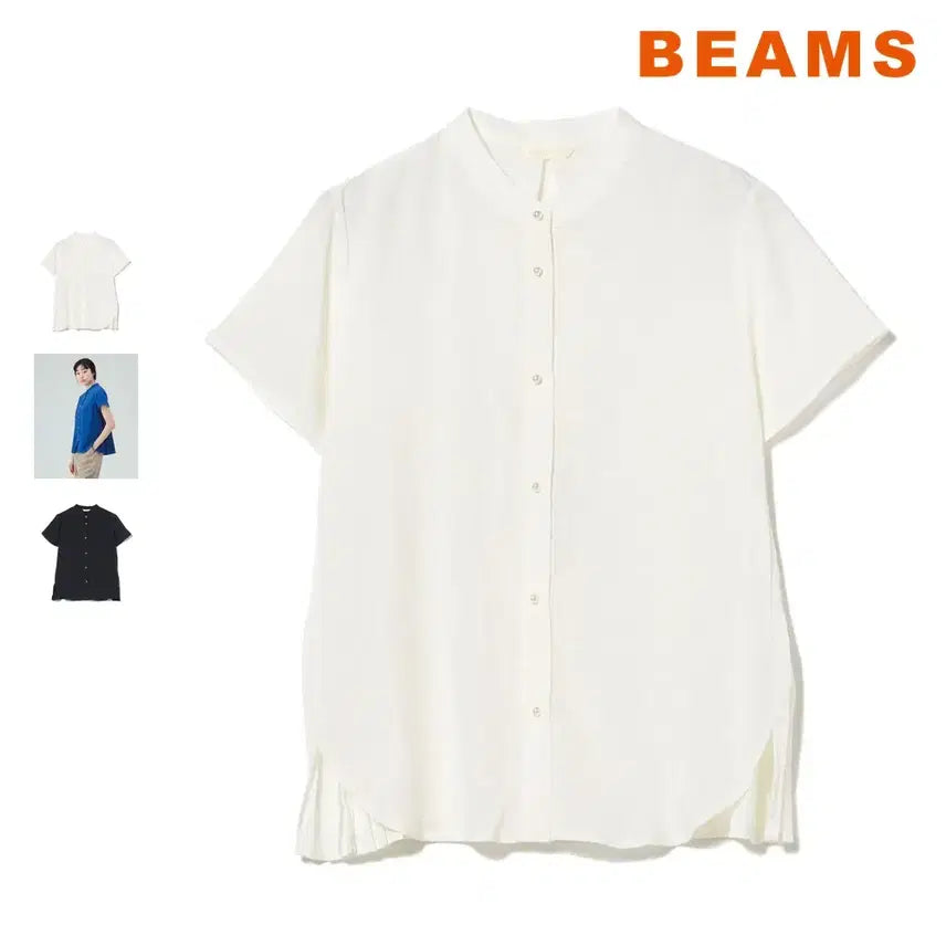 [BUNJANG] BEAMS HEART Heart Back Pleats Blouse / 빔즈 하트 백플리츠 블라우스 26SS