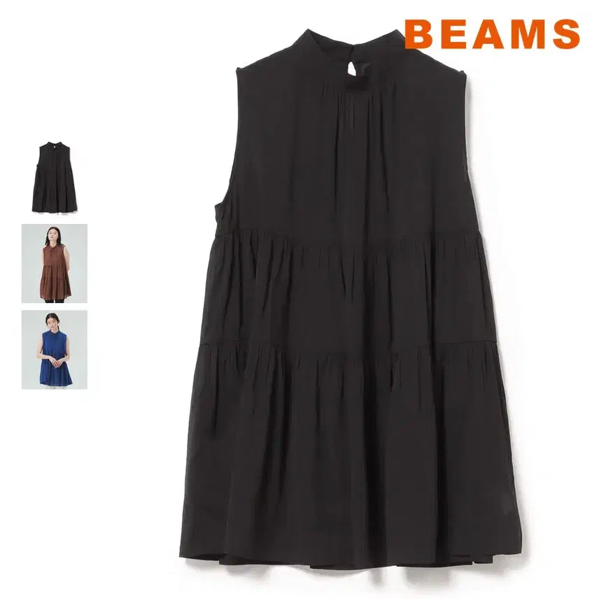[BUNJANG] BEAMS HEART Tiered Tunic Blouse (26SS) / 빔즈 하트 티어드 튜닉 블라우스 26SS