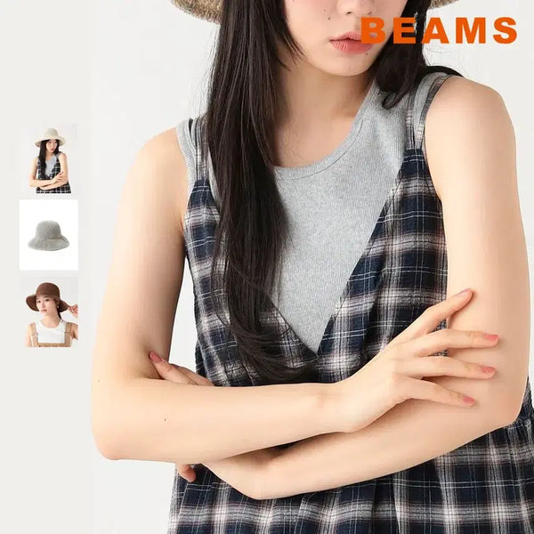 [BUNJANG] BEAMS HEART Mix Thermo Capeline Hat / 빔즈 하트 믹스 서모 캐펠린 모자
