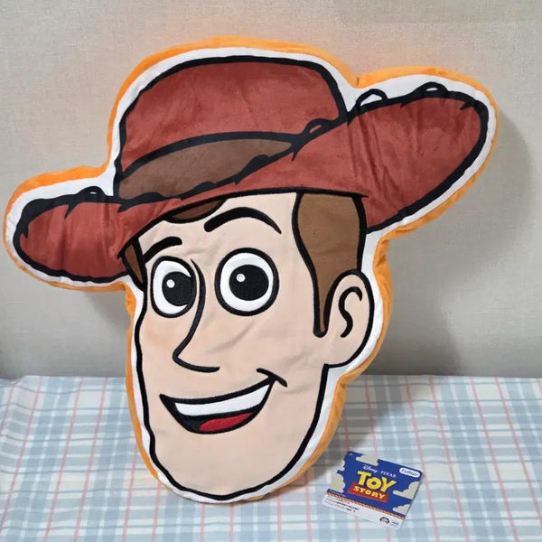 [BUNJANG] Disney Pixar Toy Story Woody Face Large Cushion Plush / [정품] 토이스토리 우디 얼굴 대형 쿠션 봉제인형