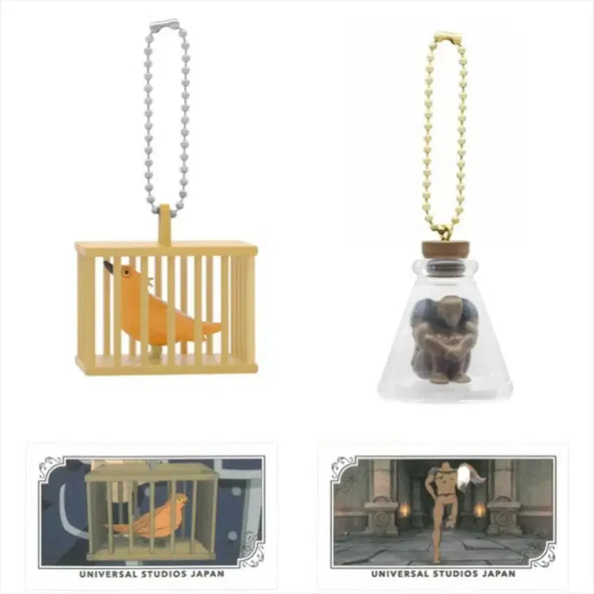 [BUNJANG] Frieren: Beyond Journey's End USJ Limited Edition Figure Keychain Set (Escape Golem & Stihl) / 장송의 프리렌 USJ 유니버셜 재팬 피규어 키링 탈출 골렘 운철조 슈틸
