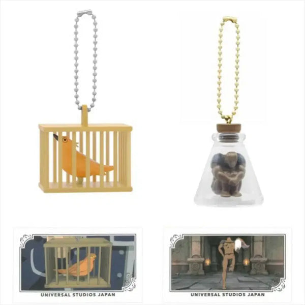 [BUNJANG] Frieren: Beyond Journey's End USJ Limited Edition Figure Keychain Set (Escape Golem & Stihl) / 장송의 프리렌 USJ 유니버셜 재팬 피규어 키링 탈출 골렘 운철조 슈틸