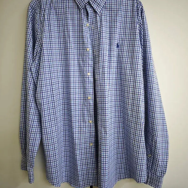 [BUNJANG] Polo Ralph Lauren Men's New Label Performance Shirt XL / 폴로 랄프로렌 정품 남자 신형라벨 퍼포먼스 셔츠XL