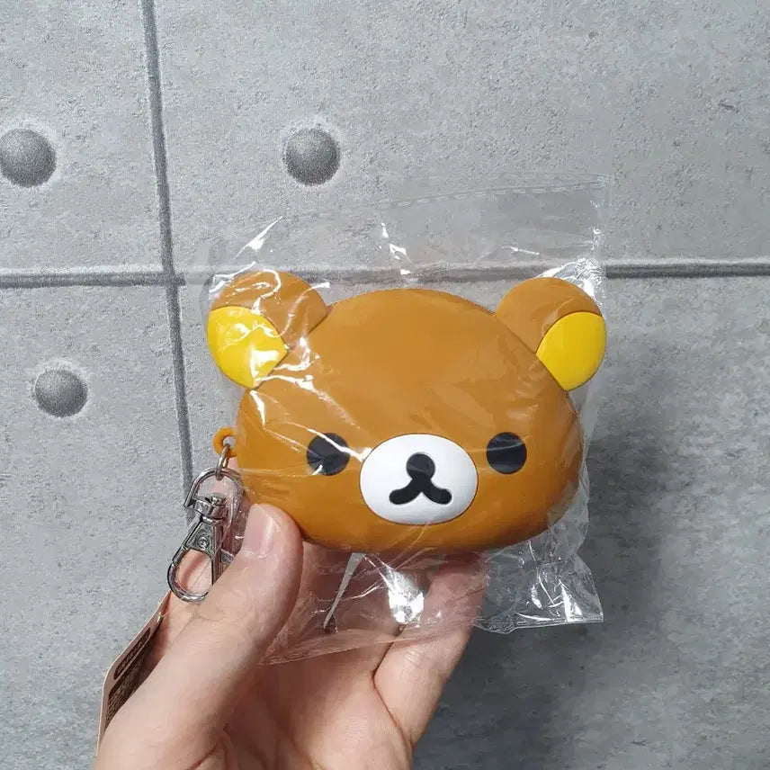 [BUNJANG] Rilakkuma Face Silicone Pouch / 리락쿠마 페이스 실리콘 파우치