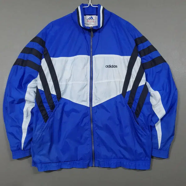 [BUNJANG] Adidas 90s Old School Windbreaker Jacket / 실측 XL) 90s 아디다스 올드스쿨 바람막이 삼선 윈드브레이커 자켓