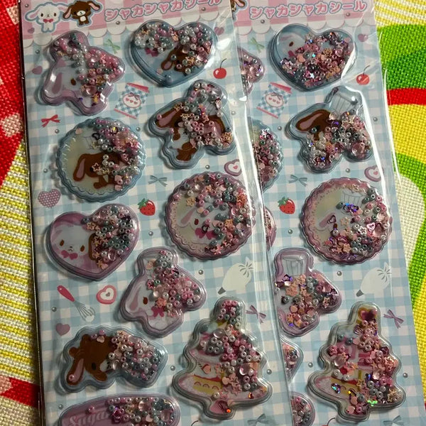 [BUNJANG] Sanrio Sugarbunnies Shake Shake Stickers / 산리오 슈가바니즈 슈가버니즈 샤카샤카 스티커