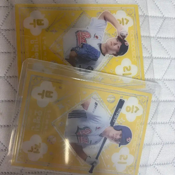 [BUNJANG] Doosan Bears Kim Taek-yeon & Oh Myung-jin Victory Charm Card Bundle / kbo카드 두산베어스 김택연 오명진 승리부적