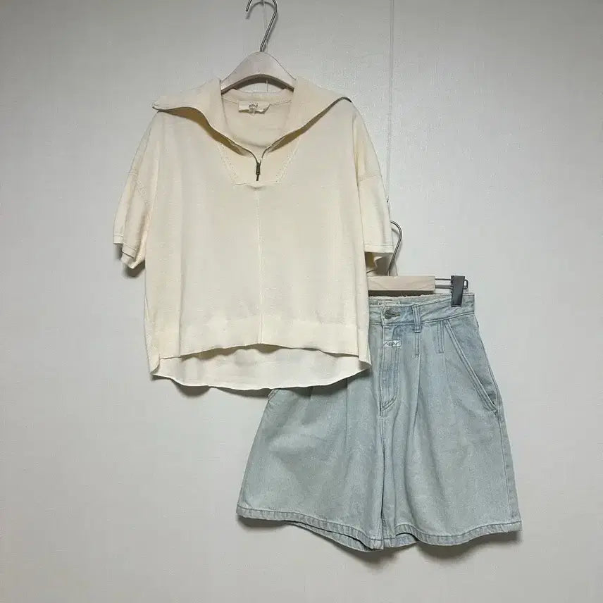 [BUNJANG] ATHE Summer Short Sleeve Knit Anorak / 아떼 아노락 썸머 반팔니트