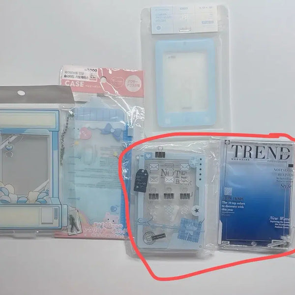 [BUNJANG] Acrylic Photocard Holder Frame Blue / 하늘 파랑 아크릴 포토카드 포카 홀더 프레임 덕질용품 일괄