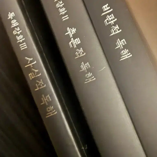 [BUNJANG] Son Chang-bin Reading Comprehension Enhancement Black Book (2025 Edition) / 시대인재 손창빈 독해강화 교재 블랙북