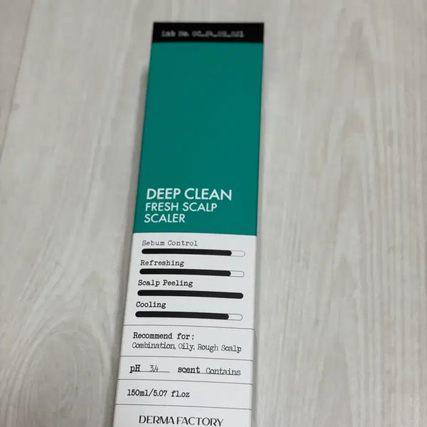 [BUNJANG] Derma Factory Deep Clean Fresh Scalp Scaler 150ml / 더마팩토리 딥 클린 프레시 두피 스케일러 150ml / 새상품