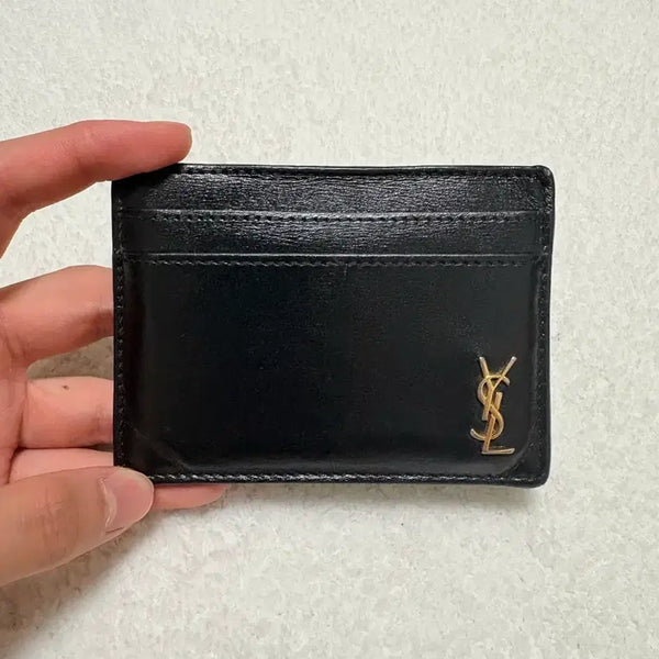[BUNJANG] Saint Laurent Card Holder Black / 생로랑 카드 지갑 블랙