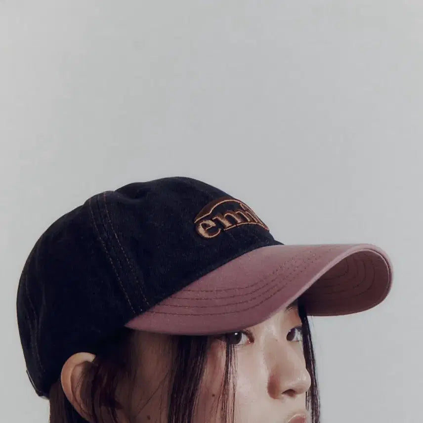[BUNJANG] EMIS Washed Denim Ball Cap Grey Pink / EMIS 이미스 워시드데님 볼캡 그레이핑크