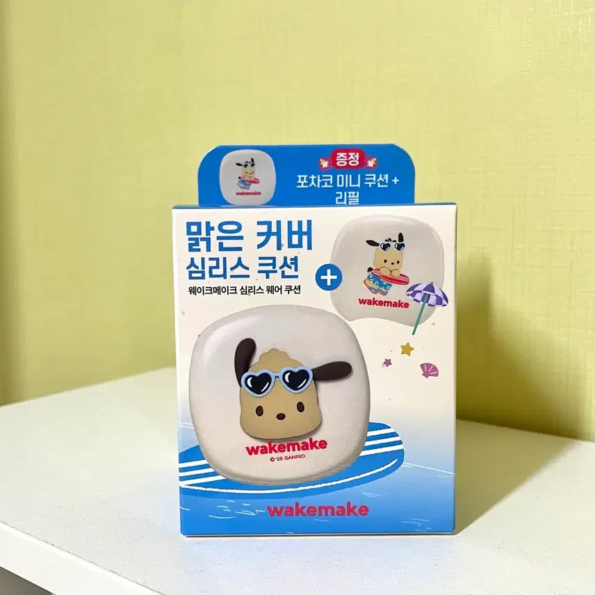 [BUNJANG] WAKEMAKE Pochacco Edition Seamless Wear Cushion (19 Porcelain) - New / [새상품] 웨이크메이크 포차코 심리스웨어쿠션 19 포슬린
