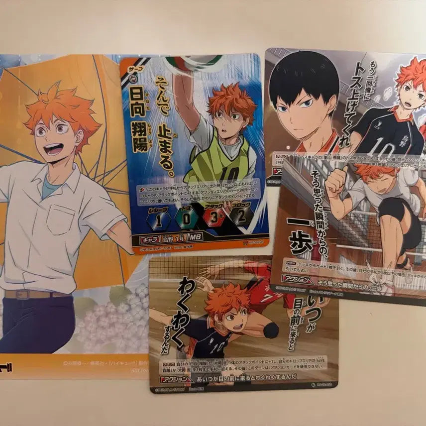 [BUNJANG] Haikyuu!! Shoyo Hinata Baka Card & Postcard Bundle Set / 하이큐 히나타 쇼요 바보카, 엽서 일괄 세트