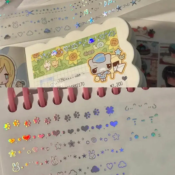 [BUNJANG] Haepul Shop Twinkle Line Kiss Cut Stickers (9/19) / 해플샵 트윙클 라인 키스컷 띵 판매