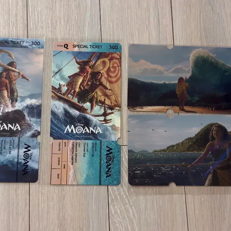 [BUNJANG] Moana Special Ticket Set (2 types) / 모아나 스페셜티켓 2종 1세트