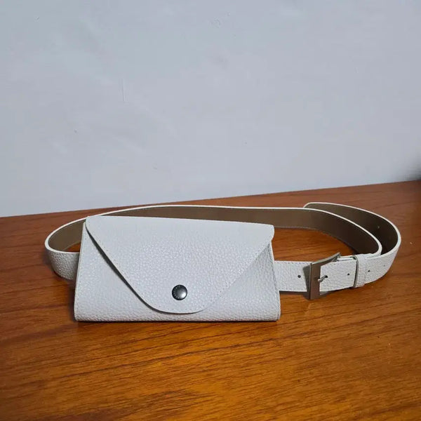 [BUNJANG] Women's White Hip Pack Belt Bag for Golf and Casual Wear / 여성 잡화 힙색 골프 가방 벨트 화이트