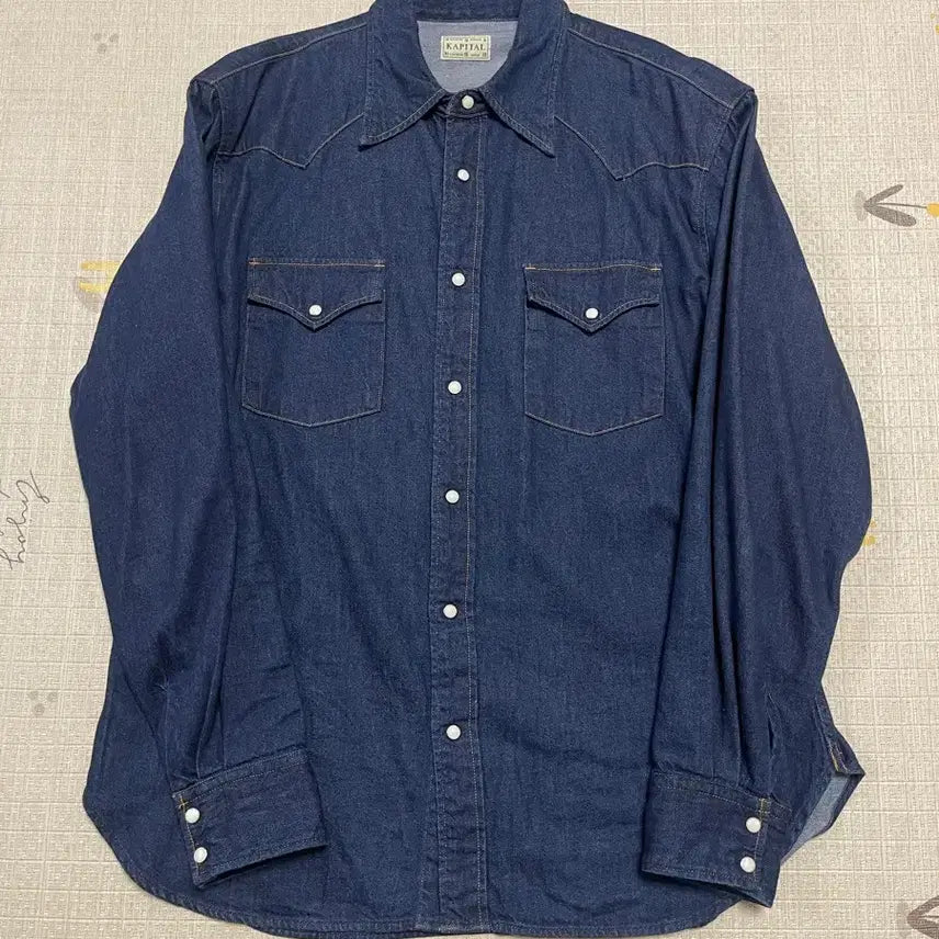 [BUNJANG] Capital 8oz Husky Western Shirt Indigo / 캐피탈 8온즈 데님 허스키 웨스턴셔츠 인디고 4