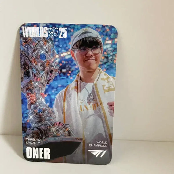 [BUNJANG] T1 Faker Worlds 2025 Championship Commemorative Photocard / 대전 펜페스타 MSI T1 오너 월즈 2025 우승 기념 카드 / 포카