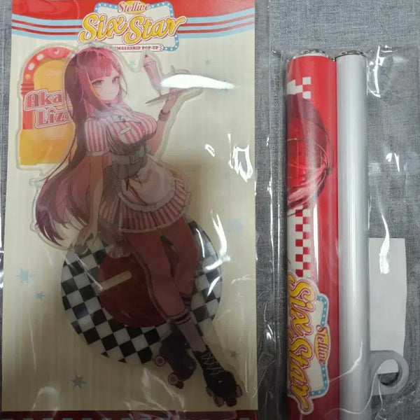 [BUNJANG] Stellive Akane & Rise Acrylic Stand + Tapestry Set / 스텔라이브 아카네 리제 아크릴 스탠드 + 태피스트리 판매합니다