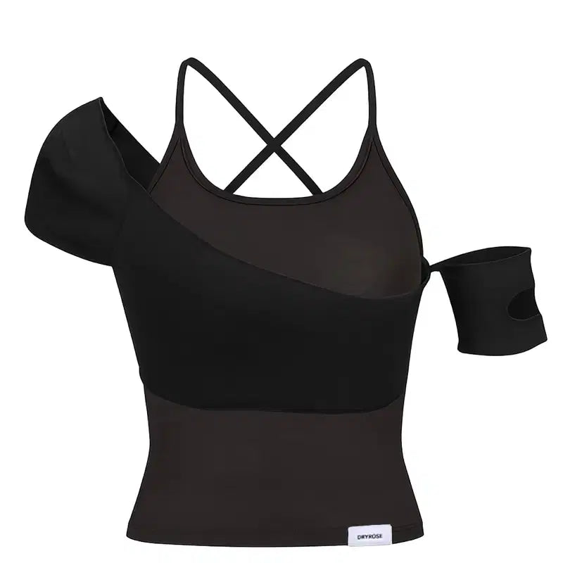 [BUNJANG] Dry Rose ASH SWAN TOP SET (BK) / 드라이로즈  ASH SWAN TOP SET (BK)