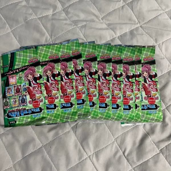 [BUNJANG] Shugo Chara! Amulet Flow Card Part 2 Sealed 10 Packs Bundle / 캐릭캐릭체인지 애뮬릿플로우카드 2탄 미개봉 10팩