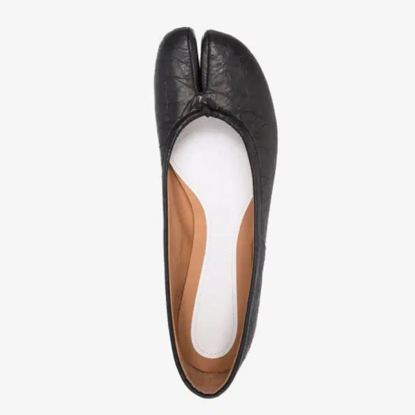 [BUNJANG] Maison Margiela Tabi Flat Shoes Crinkled Crack Leather / 메종 마르지엘라 타비 플랫 슈즈  크링클 크랙가죽