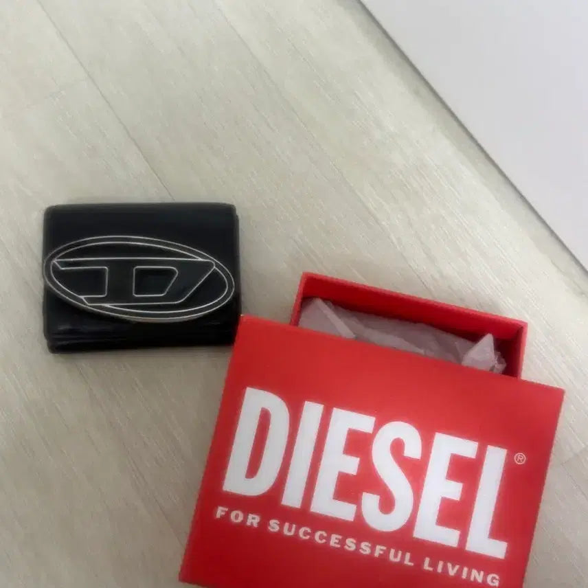 [BUNJANG] Diesel Leather Wallet Black / 디젤 지갑 블랙