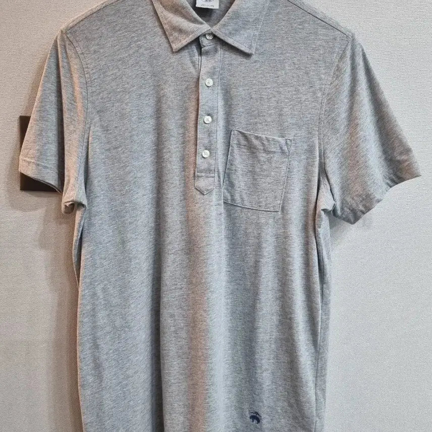 [BUNJANG] Brooks Brothers Polo Shirt Grey Cotton Size 100 / 100/ 브룩스브라더스 폴로셔츠 그레이