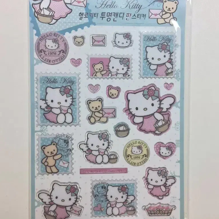 [BUNJANG] Hello Kitty Transparent Candy Sheet Sticker / 헬로키티 투명 캔디 판스티커